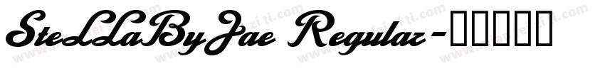 SteLLaByJae Regular字体转换